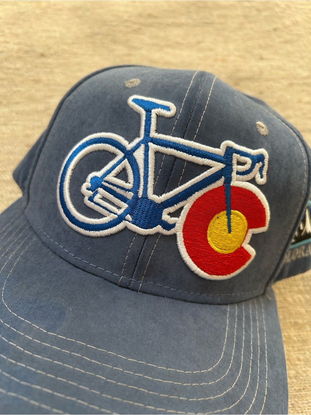 Colorado Bike baseball hat 🚲 - great gift for CO and bike lovers! Like new - Picture 2 of 11